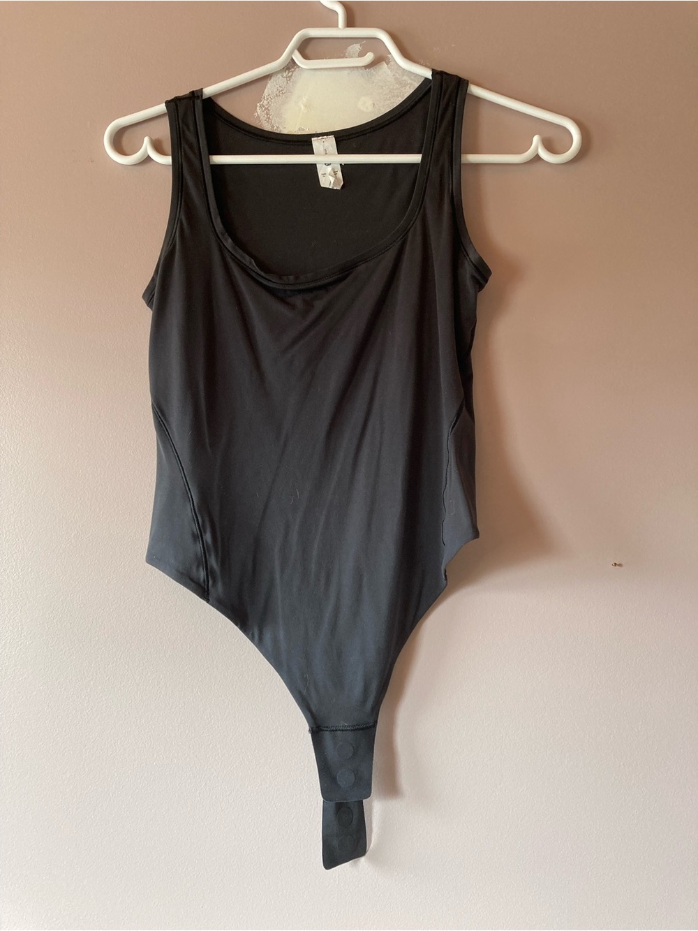 lululemon athletica Black Scoop-Neck Bodysuit